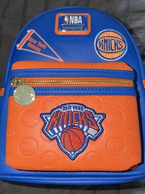 NBA New York Knicks Debossed Logo Mini Loungefly Backpack
